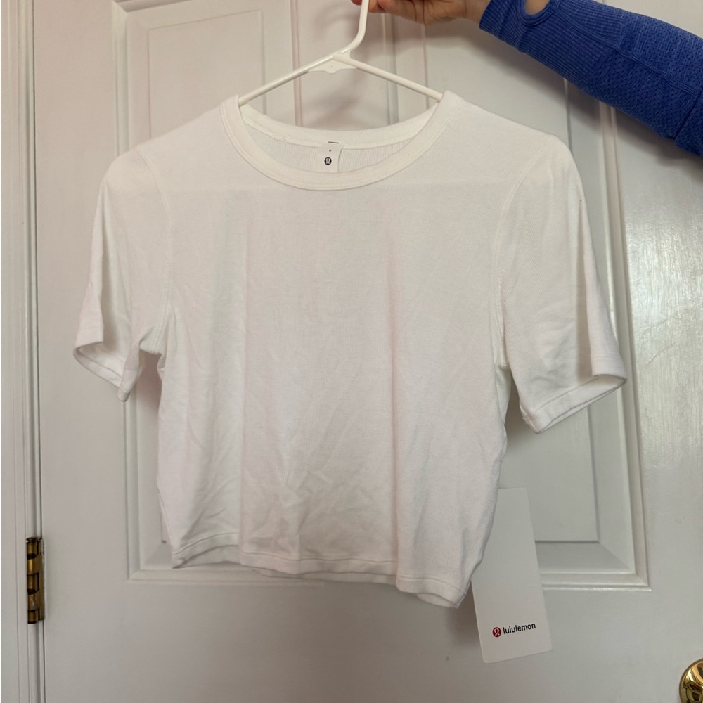 Lululemon Hold Tight Straight
Hem Cropped T-Shirt